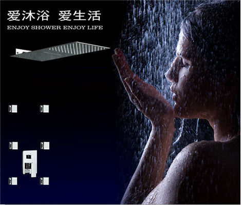 Chine Galvanisation réparant dans des ensembles de robinet de douche de mur avec six jets réglables de massage fournisseur