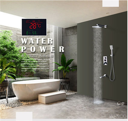 Pommeau de douche et robinet d'affichage numérique, Pommeau de douche de taille de 8.5*10.5cm et ensemble de poignée fournisseur
